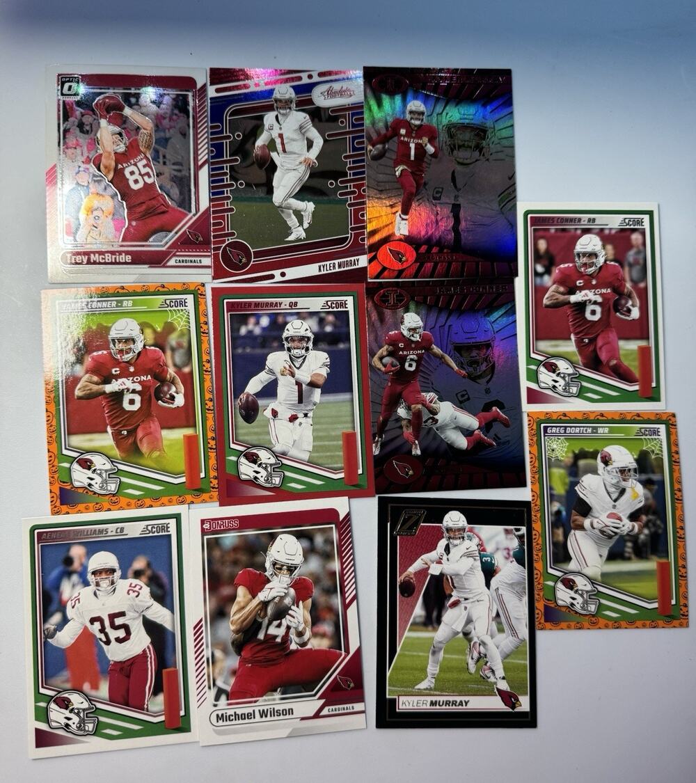 Arizona Cardinals Football Mixed Card Lot